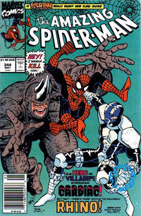 Cover for The Amazing Spider-Man (Marvel, 1963 series) #344 [Australian]