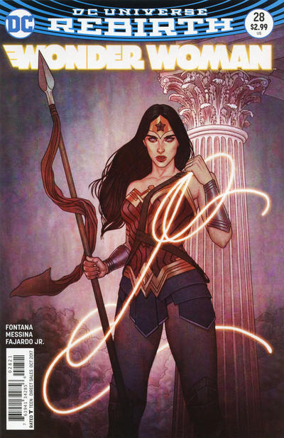Cover for Wonder Woman (DC, 2016 series) #28 [Jenny Frison Variant Cover]