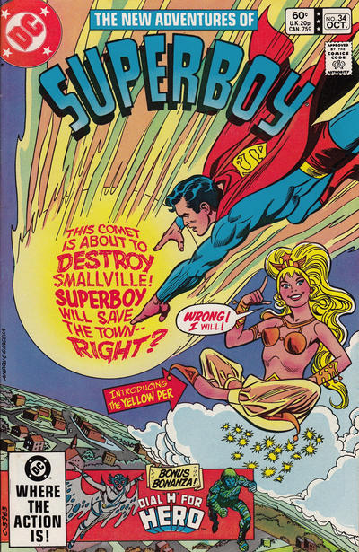 Cover for The New Adventures of Superboy (DC, 1980 series) #34 [Direct]
