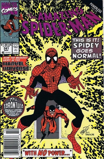 Cover for The Amazing Spider-Man (Marvel, 1963 series) #341 [Newsstand]