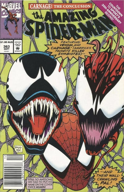 Cover for The Amazing Spider-Man (Marvel, 1963 series) #363 [Australian]