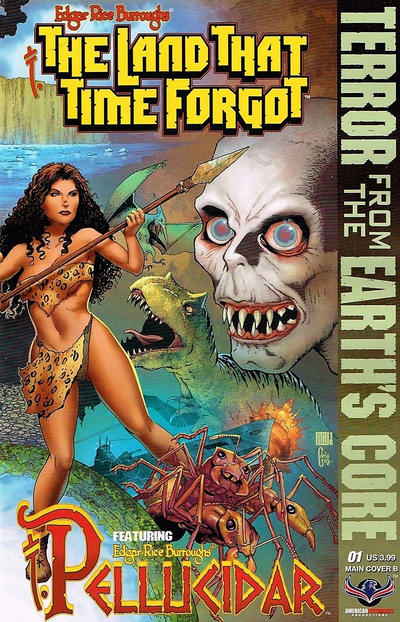 Cover for Edgar Rice Burroughs' The Land That Time Forgot/Pellucidar: Terror from the Earth's Core (American Mythology Productions, 2017 series) #1 [Main Cover B]
