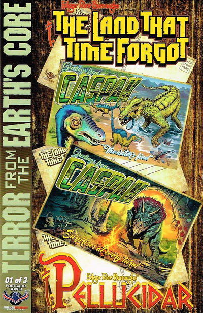 Cover for Edgar Rice Burroughs' The Land That Time Forgot/Pellucidar: Terror from the Earth's Core (American Mythology Productions, 2017 series) #1 [Postcard Cover]