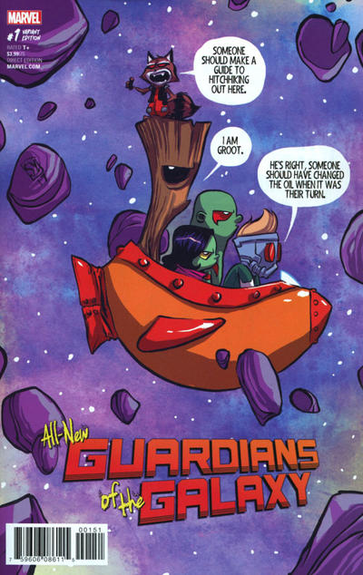 Cover for All-New Guardians of the Galaxy (Marvel, 2017 series) #1 [Skottie Young Marvel Babies Variant]