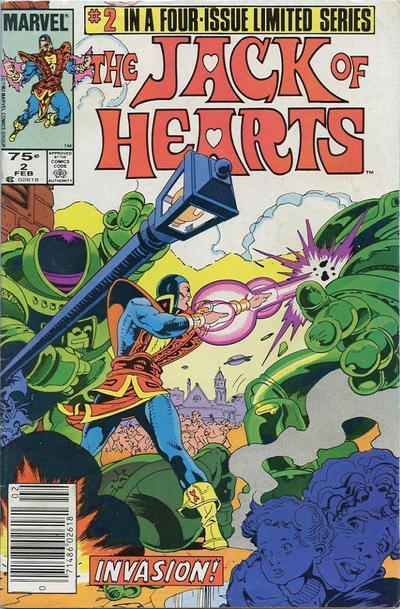Cover for The Jack of Hearts (Marvel, 1984 series) #2 [Canadian]