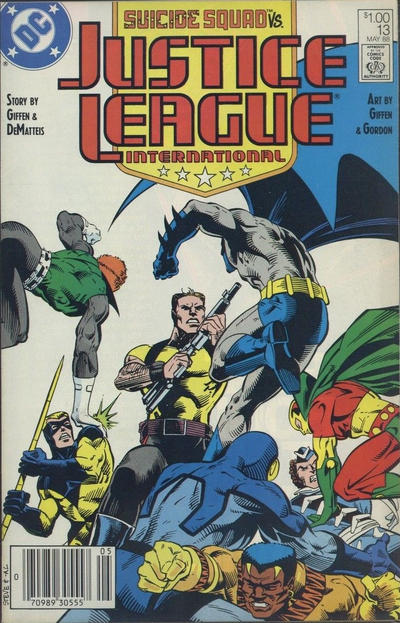 Cover for Justice League International (DC, 1987 series) #13 [Canadian]