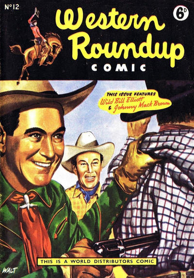 Cover for Western Roundup Comic (World Distributors, 1955 series) #12