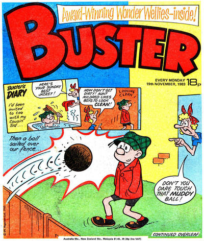 Cover for Buster (IPC, 1960 series) #19 November 1983 [1193]