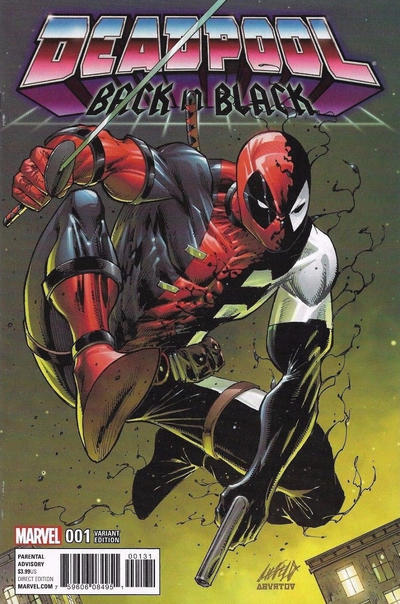 Cover for Deadpool: Back in Black (Marvel, 2016 series) #1 [Rob Liefeld Color]