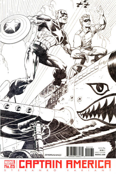 Cover for Captain America (Marvel, 2017 series) #25 [Jim Steranko Variant]
