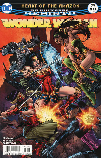 Cover for Wonder Woman (DC, 2016 series) #29 [Jesus Merino Cover]
