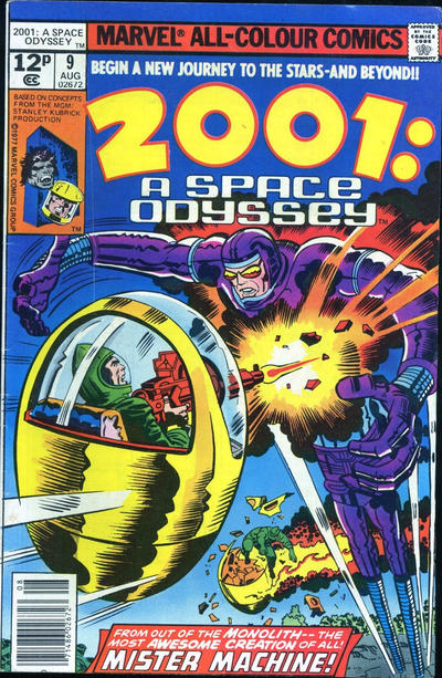 Cover for 2001, A Space Odyssey (Marvel, 1976 series) #9 [British]