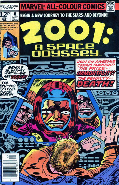 Cover for 2001, A Space Odyssey (Marvel, 1976 series) #6 [British]