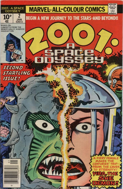 Cover for 2001, A Space Odyssey (Marvel, 1976 series) #2 [British]