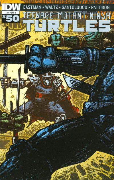 Cover for Teenage Mutant Ninja Turtles (IDW, 2011 series) #50 [Cover B - Kevin Eastman]