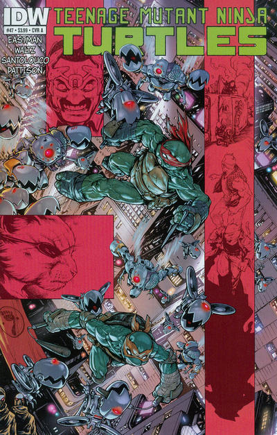 Cover for Teenage Mutant Ninja Turtles (IDW, 2011 series) #47 [Cover A - Mateus Santolouco]
