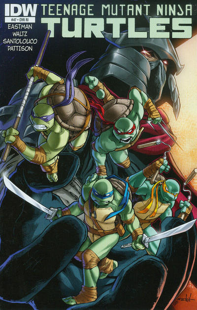 Cover for Teenage Mutant Ninja Turtles (IDW, 2011 series) #47 [Cover RI - Valerio Schiti]