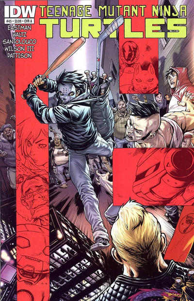Cover for Teenage Mutant Ninja Turtles (IDW, 2011 series) #45 [Cover A - Mateus Santolouco]