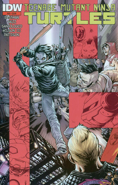 Cover for Teenage Mutant Ninja Turtles (IDW, 2011 series) #45 [Second Printing]