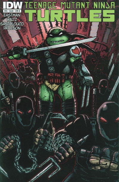 Cover for Teenage Mutant Ninja Turtles (IDW, 2011 series) #25 [Cover B - Kevin Eastman Variant]