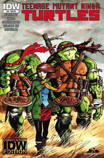 Cover for Teenage Mutant Ninja Turtles (IDW, 2011 series) #45 [Cover RE - Simon Bisley Motor City Comic Con]