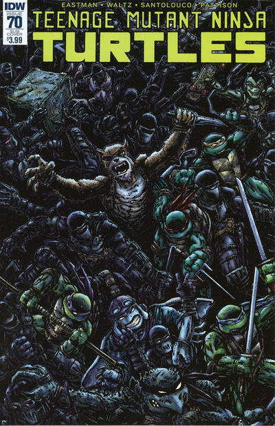 Cover for Teenage Mutant Ninja Turtles (IDW, 2011 series) #70 [Sub Cover - Kevin Eastman]