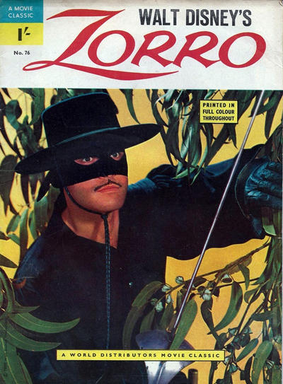 Cover for A Movie Classic (World Distributors, 1956 ? series) #76 - Zorro