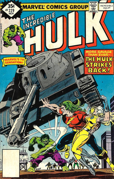 Cover for The Incredible Hulk (Marvel, 1968 series) #229 [Whitman]