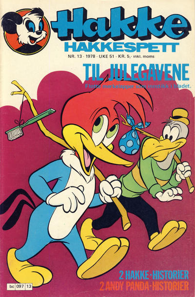Cover for Hakke Hakkespett (Semic, 1977 series) #13/1978