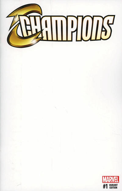 Cover for Champions (Marvel, 2016 series) #1 [Blank Cover Variant]