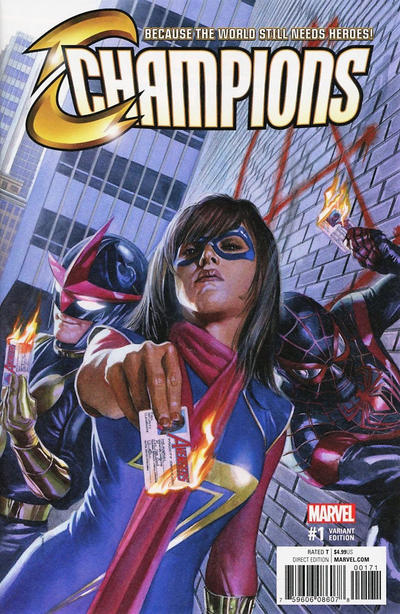Cover for Champions (Marvel, 2016 series) #1 [Incentive Alex Ross Variant]