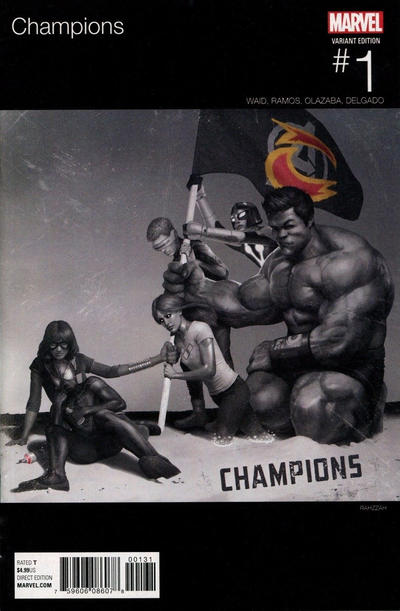 Cover for Champions (Marvel, 2016 series) #1 [Rahzzah Hip-Hop Variant]