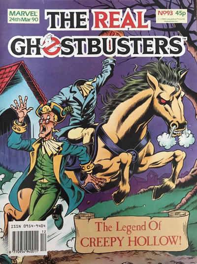 Cover for The Real Ghostbusters (Marvel UK, 1988 series) #93