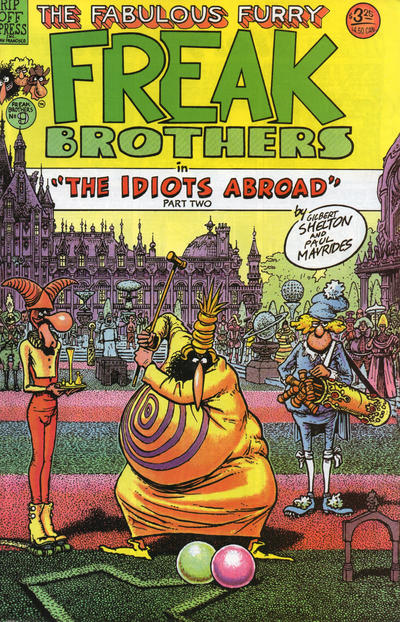 Cover for The Fabulous Furry Freak Brothers (Rip Off Press, 1971 series) #9 [3.25 USD 5th Printing]