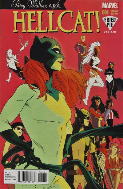 Cover for Patsy Walker, A.K.A. Hellcat! (Marvel, 2016 series) #1 [Variant Edition - Fried Pie Exclusive - Kris Anka Cover]
