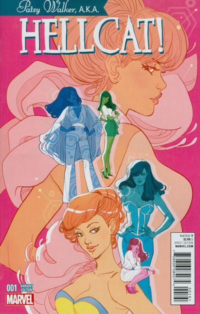 Cover for Patsy Walker, A.K.A. Hellcat! (Marvel, 2016 series) #1 [Variant Edition - Marguerite Sauvage Cover]
