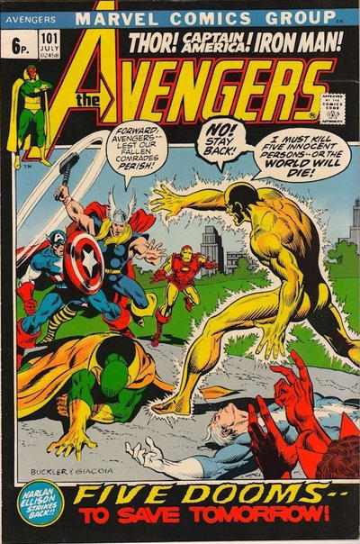Cover for The Avengers (Marvel, 1963 series) #101 [British]