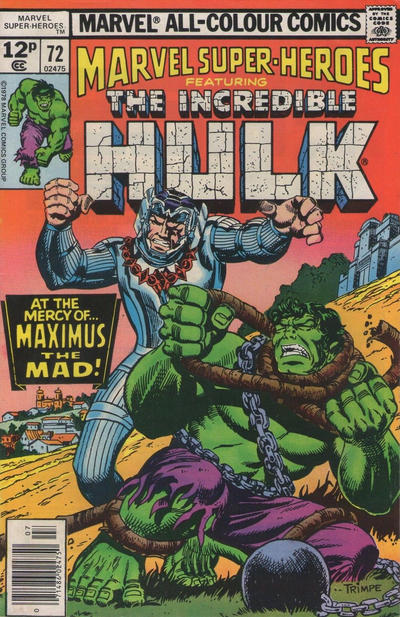 Cover for Marvel Super-Heroes (Marvel, 1967 series) #72 [British]