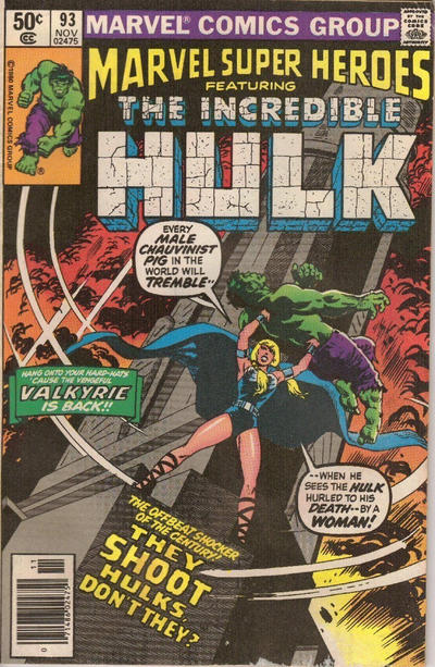 Cover for Marvel Super-Heroes (Marvel, 1967 series) #93 [Newsstand]