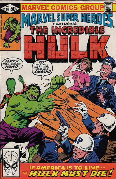 Cover for Marvel Super-Heroes (Marvel, 1967 series) #96 [Direct]