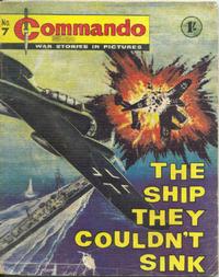 Cover Thumbnail for Commando (D.C. Thomson, 1961 series) #7