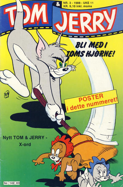 Cover for Tom & Jerry (Semic, 1979 series) #3/1988
