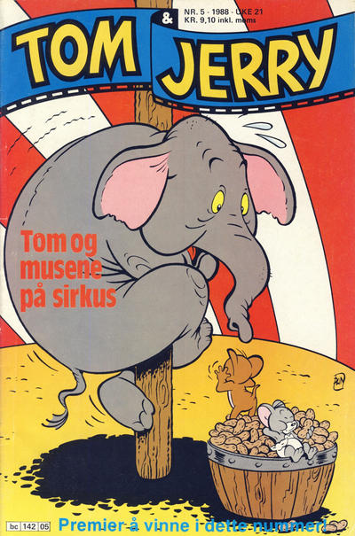 Cover for Tom & Jerry (Semic, 1979 series) #5/1988