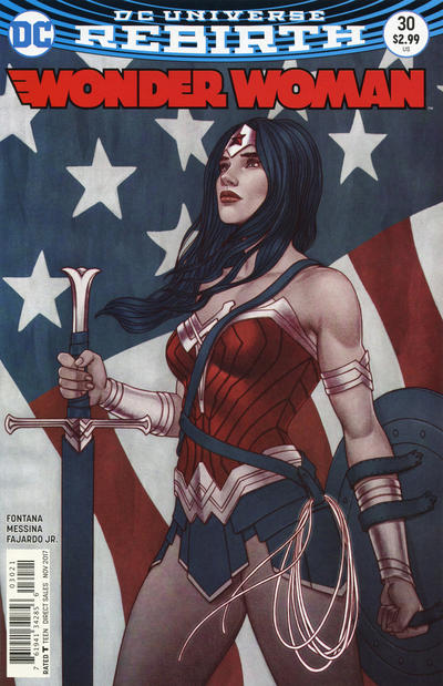 Cover for Wonder Woman (DC, 2016 series) #30 [Jenny Frison Variant Cover]