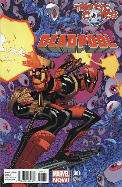 Cover for Deadpool (Marvel, 2016 series) #1 [Third Eye Comics Exclusive Mike Hawthorne Variant]