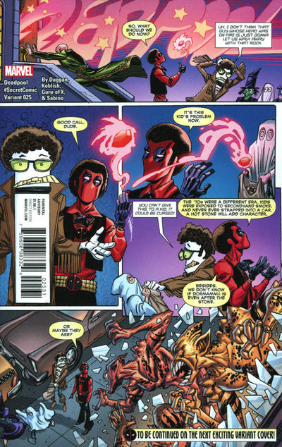Cover for Deadpool (Marvel, 2016 series) #25 [Incentive Scott Koblish Secret Comic Variant]