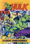 Cover for Hulk (Atlantic Forlag, 1980 series) #7/1982