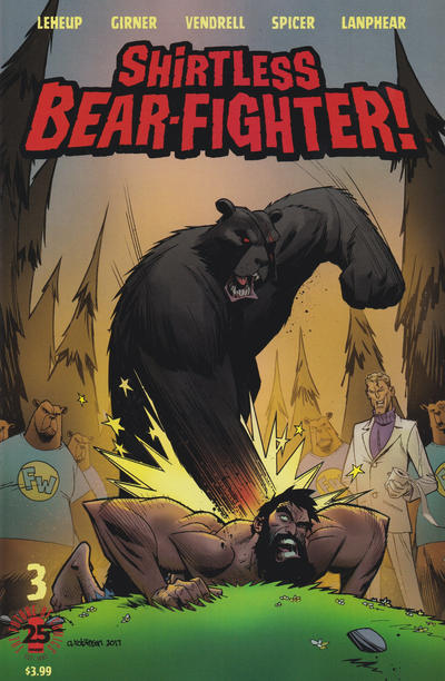 Cover for Shirtless Bear-Fighter (Image, 2017 series) #3 [Robinson Cover]