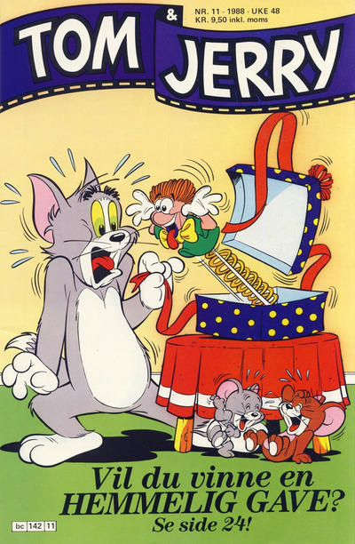 Cover for Tom & Jerry (Semic, 1979 series) #11/1988