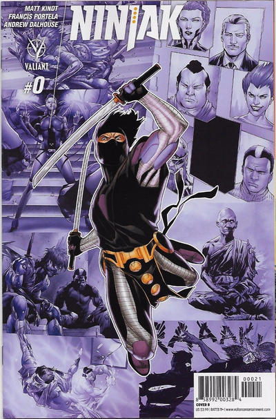 Cover for Ninjak (Valiant Entertainment, 2017 series) #0 [Cover B - Clayton Henry]